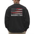 Baseball Dad Father's Day US Flag Baseball Men's Sweatshirt Back Print Baseball Dad Father's Day US Flag Baseball Men's Sweatshirt Back Print
