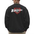 Baseball Dad Field Day Baseball Fans Family Matching Men's Sweatshirt Back Print