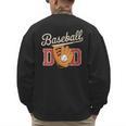 Baseball Dad Fireball Sports Father Fathers Day Daddy Men's Sweatshirt Back Print Baseball Dad Fireball Sports Father Fathers Day Daddy Men's Sweatshirt Back Print