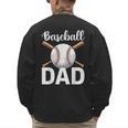 Baseball Dad Happy Fathers Day For Men Boys Men's Sweatshirt Back Print Baseball Dad Happy Fathers Day For Men Boys Men's Sweatshirt Back Print