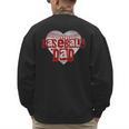 Baseball Dad Heart For Baseball Lovers Baseball Father's Day Men's Sweatshirt Back Print Baseball Dad Heart For Baseball Lovers Baseball Father's Day Men's Sweatshirt Back Print