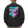Baseball Dad Home Plate Ice Cream Drip Father's Day Men's Sweatshirt Back Print Baseball Dad Home Plate Ice Cream Drip Father's Day Men's Sweatshirt Back Print