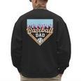 Baseball Dad Ice Cream Drip Fathers Day Men's Sweatshirt Back Print