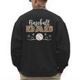 Baseball Dad Leopard Baseball Player Men's Sweatshirt Back Print Baseball Dad Leopard Baseball Player Men's Sweatshirt Back Print