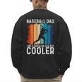 Baseball Dad Baseball Lover Father's Day Men's Sweatshirt Back Print