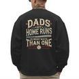 Baseball Dad Men Dads Hit Home Runs In More Ways Than One Men's Sweatshirt Back Print