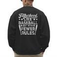 Baseball Dad Men Fatherhood Like Baseball With Fewer Rules Men's Sweatshirt Back Print Baseball Dad Men Fatherhood Like Baseball With Fewer Rules Men's Sweatshirt Back Print