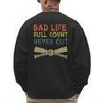 Baseball Dad For Men Dad Life Full Count Never Out Men's Sweatshirt Back Print Baseball Dad For Men Dad Life Full Count Never Out Men's Sweatshirt Back Print