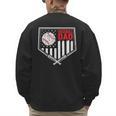 Baseball Dad Men USA American Flag Fathers Day 4th Of July Men's Sweatshirt Back Print Baseball Dad Men USA American Flag Fathers Day 4th Of July Men's Sweatshirt Back Print