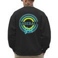 Baseball Dad With Modern Baseball Circles Men's Sweatshirt Back Print