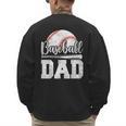 Baseball Dad Baseball Player Game Day Father's Day Men's Sweatshirt Back Print Baseball Dad Baseball Player Game Day Father's Day Men's Sweatshirt Back Print
