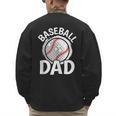 Baseball Dad Baseball Player Men Men's Sweatshirt Back Print Baseball Dad Baseball Player Men Men's Sweatshirt Back Print