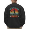 Baseball Dad Like A Regular Dad But Cooler Father's Day Men's Sweatshirt Back Print