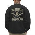 Baseball Dad Regular Dad Only Cooler Father's Day Baseball Men's Sweatshirt Back Print