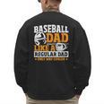 Baseball Dad Like a Regular Dad Only Way Cooler Men's Sweatshirt Back Print Baseball Dad Like a Regular Dad Only Way Cooler Men's Sweatshirt Back Print