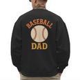 Baseball Dad Retro Vintage Father's Day Men's Sweatshirt Back Print Baseball Dad Retro Vintage Father's Day Men's Sweatshirt Back Print