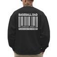 Baseball Dad Scan For Payment Barcode Father Men's Sweatshirt Back Print Baseball Dad Scan For Payment Barcode Father Men's Sweatshirt Back Print