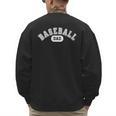 Baseball Dad School Sports Baseball Fan Father's Day Men's Sweatshirt Back Print Baseball Dad School Sports Baseball Fan Father's Day Men's Sweatshirt Back Print