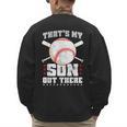 Baseball Dad Softball Game Son Out There Fathersday Baseball Men's Sweatshirt Back Print Baseball Dad Softball Game Son Out There Fathersday Baseball Men's Sweatshirt Back Print