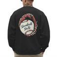 Baseball Dad Softball Glove And Ball Men's Sweatshirt Back Print Baseball Dad Softball Glove And Ball Men's Sweatshirt Back Print
