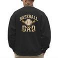 Baseball Dad Sports With Bats And Ball Graphic Men's Sweatshirt Back Print
