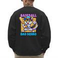 Baseball Dad Squad Fox On The Bat Men's Sweatshirt Back Print Baseball Dad Squad Fox On The Bat Men's Sweatshirt Back Print