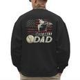 Baseball Dad US Flag For Dad Men Patriotic Fathers Day Men's Sweatshirt Back Print Baseball Dad US Flag For Dad Men Patriotic Fathers Day Men's Sweatshirt Back Print