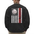 Baseball Dad USA American Flag Patriotic Dad 4th Of July Men's Sweatshirt Back Print Baseball Dad USA American Flag Patriotic Dad 4th Of July Men's Sweatshirt Back Print