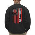 Baseball Dad Usa American Flag Patriotic Dad Father's Day Men's Sweatshirt Back Print Baseball Dad Usa American Flag Patriotic Dad Father's Day Men's Sweatshirt Back Print