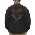 Baseball Dad Vintage Family Matching Father's Day Dad Life Men's Sweatshirt Back Print