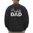 Baseball Dad Vintage Heart Present For Baseball Daddy Men's Sweatshirt Back Print
