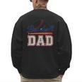 Baseball Dad Vintage Sports For Proud Fathers Men's Sweatshirt Back Print