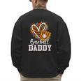 Baseball Daddy Leopard Heart Colorful Men's Sweatshirt Back Print Baseball Daddy Leopard Heart Colorful Men's Sweatshirt Back Print