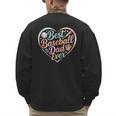 Best Baseball Dad Ever Heart Men's Sweatshirt Back Print Best Baseball Dad Ever Heart Men's Sweatshirt Back Print