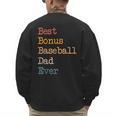 Best Bonus Baseball Dad Ever Softball Stepdad From Daughter Men's Sweatshirt Back Print Best Bonus Baseball Dad Ever Softball Stepdad From Daughter Men's Sweatshirt Back Print