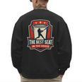 The Best Seat In The House Bucket Dad Baseball Dad Men's Sweatshirt Back Print The Best Seat In The House Bucket Dad Baseball Dad Men's Sweatshirt Back Print