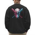 Cool Baseball Ice Cream Dripping Baseball Dad Baseball Lover Men's Sweatshirt Back Print