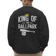 Dad Baseball For Men Baseball Dad King Of Ballpark Men's Sweatshirt Back Print