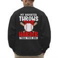 My Daughter Throws Harder Than Your Son Baseball Dads Men's Sweatshirt Back Print My Daughter Throws Harder Than Your Son Baseball Dads Men's Sweatshirt Back Print