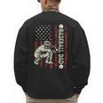 Fathers Day Baseball Dad Flag Dad Men Baseball Catcher Men's Sweatshirt Back Print Fathers Day Baseball Dad Flag Dad Men Baseball Catcher Men's Sweatshirt Back Print