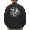 Football Living That Baseball Dad Life Game Day Sport Men's Sweatshirt Back Print