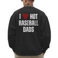 I Love Hot Baseball Dads Red Hearts Men's Sweatshirt Back Print I Love Hot Baseball Dads Red Hearts Men's Sweatshirt Back Print