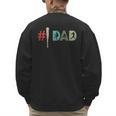Number One Baseball Dad Father's Day Baseball Player Dad Men's Sweatshirt Back Print Number One Baseball Dad Father's Day Baseball Player Dad Men's Sweatshirt Back Print