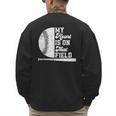Proud Baseball Dad Fan My Heart Is On That Baseball Field Men's Sweatshirt Back Print Proud Baseball Dad Fan My Heart Is On That Baseball Field Men's Sweatshirt Back Print