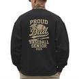 Proud Dad Of A Baseball 2025 Senior Vintage Baseball Dad Men's Sweatshirt Back Print Proud Dad Of A Baseball 2025 Senior Vintage Baseball Dad Men's Sweatshirt Back Print