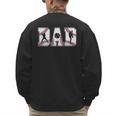 Retro Baseball Dad Daddy Father Happy Fathers Day Men Guys Men's Sweatshirt Back Print Retro Baseball Dad Daddy Father Happy Fathers Day Men Guys Men's Sweatshirt Back Print