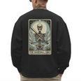 Retro Skeleton Baseball Dad Tarot Card Halloween Sport Lover Men's Sweatshirt Back Print Retro Skeleton Baseball Dad Tarot Card Halloween Sport Lover Men's Sweatshirt Back Print