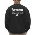 Senior 2025 Baseball Dad Parent Helper Baseball Graduate Men's Sweatshirt Back Print