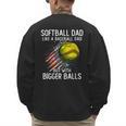 Softball Dad Like a Baseball Dad With Bigger Balls Men's Sweatshirt Back Print Softball Dad Like a Baseball Dad With Bigger Balls Men's Sweatshirt Back Print