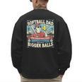 Softball Dad Like a Baseball Dad Gift Men Men's Sweatshirt Back Print Softball Dad Like a Baseball Dad Gift Men Men's Sweatshirt Back Print